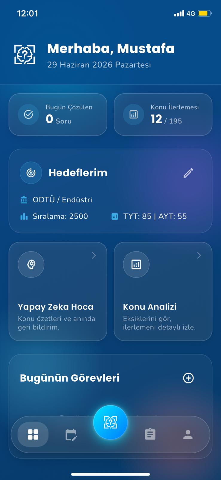 BanaSor uygulama ekranı